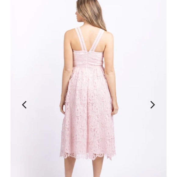 Monique Lhuiller Pink Midi Gown, Bridesmaid Dress, Occassion dress - Picture 2 of 2